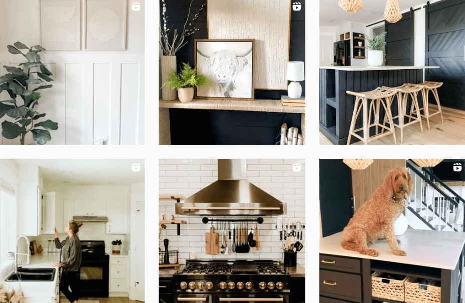 Nicole Nigg home decor IG posts | DIY influencers on Afluencer