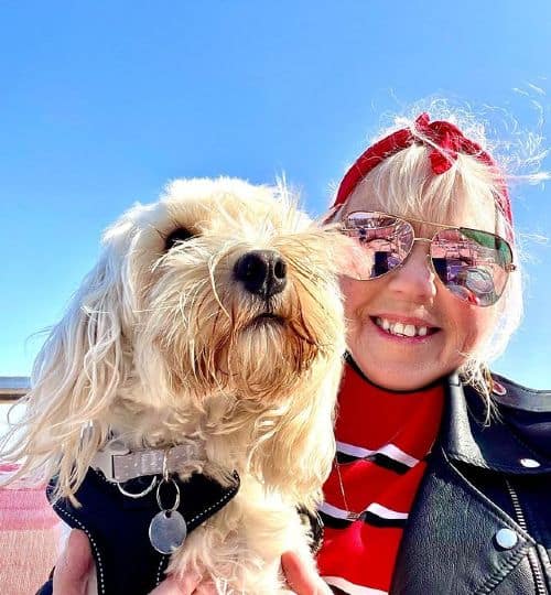 Nina and Ellie chilling in the sun | Dog influencers