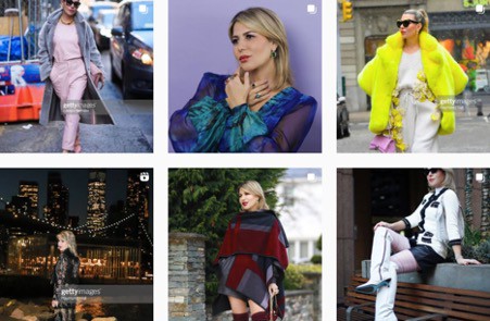 Olga Ferrara stands with Ukraine | IG fashion posts