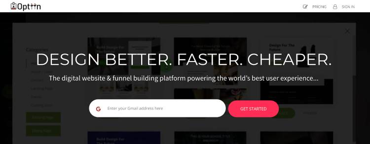 Optiin Influencer Program | Website & Funnel Builder