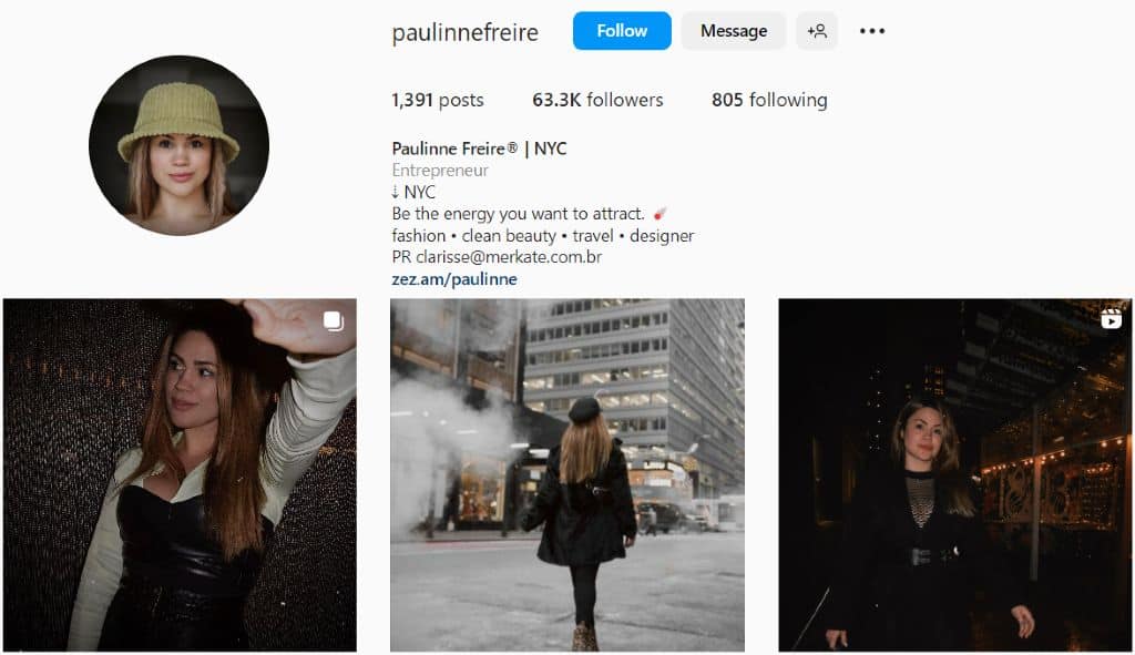 Paulinne Freire fashion posts | Middle-aged influencers on Afluencer