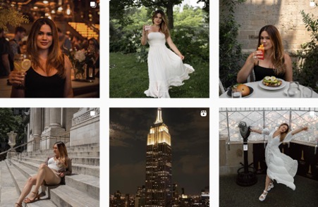 Paulinne Freire fashion lifestyle IG posts | Content creators