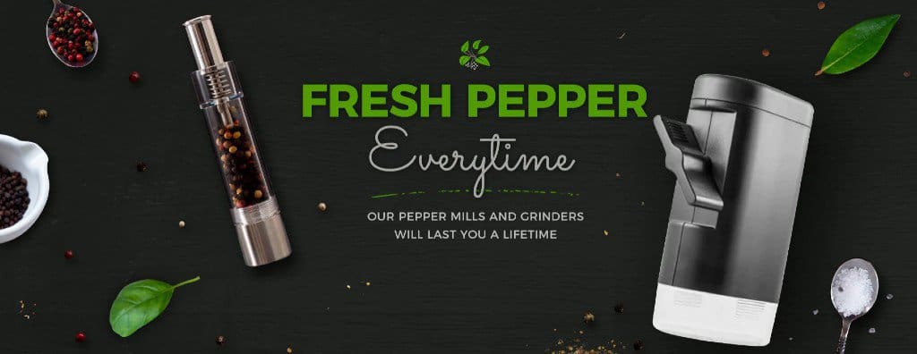 Peppermate pepper salt grinders and mills | Featured food brands