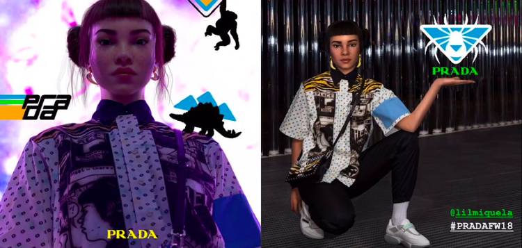 Virtual Influencer Lil Miquela Promotes Prada