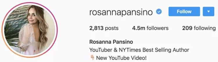Rosanna Pansino | Instagram bio