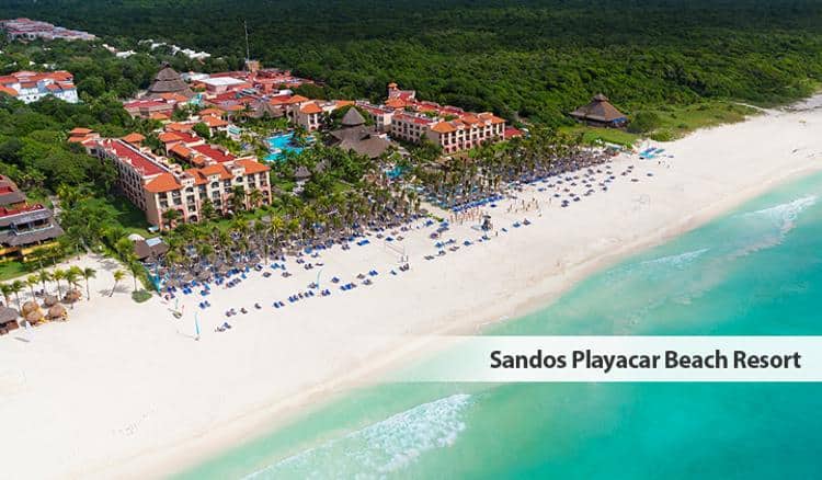 Sandos Playacar Beach Resort | Drone View
