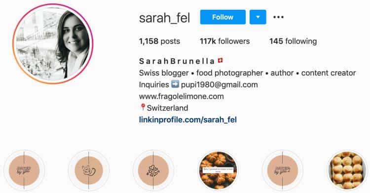 Sarah Brunella | Instagram Food Bloggers Featured on Afluencer