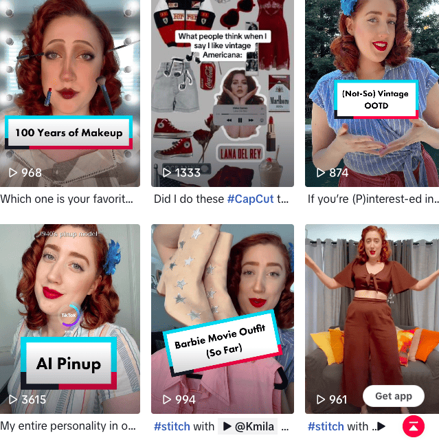 Sara Jones on TikTok | 1940s and 50s fashion posts