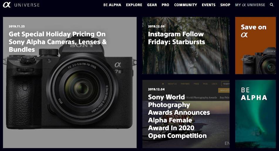Sony Alpha Universe | Influencer Collab Opportunity