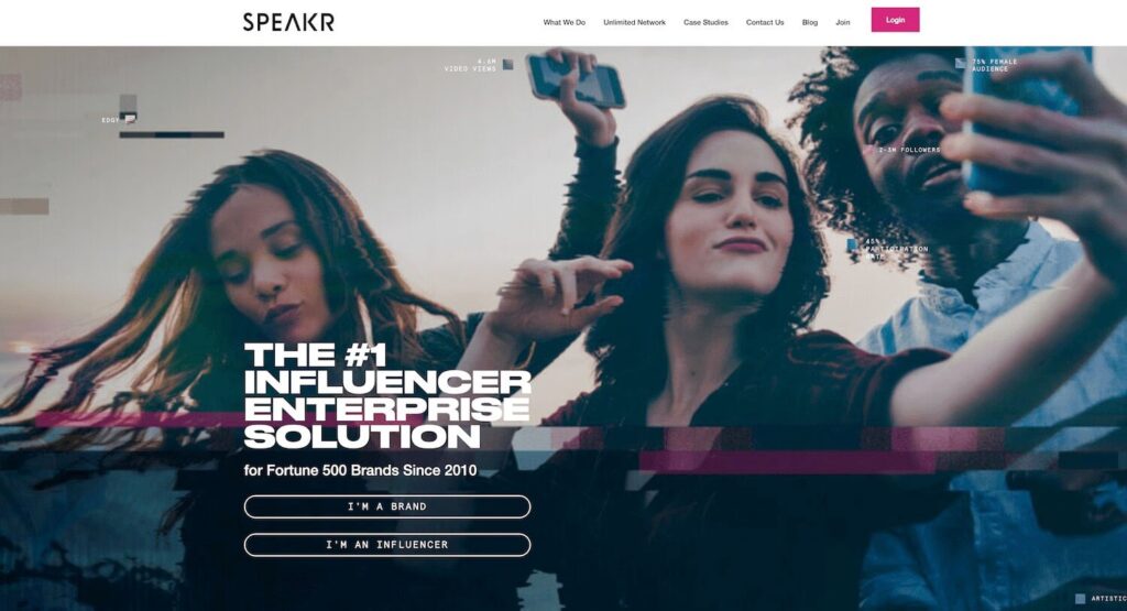 Speakr | Influencer enterprise solutions