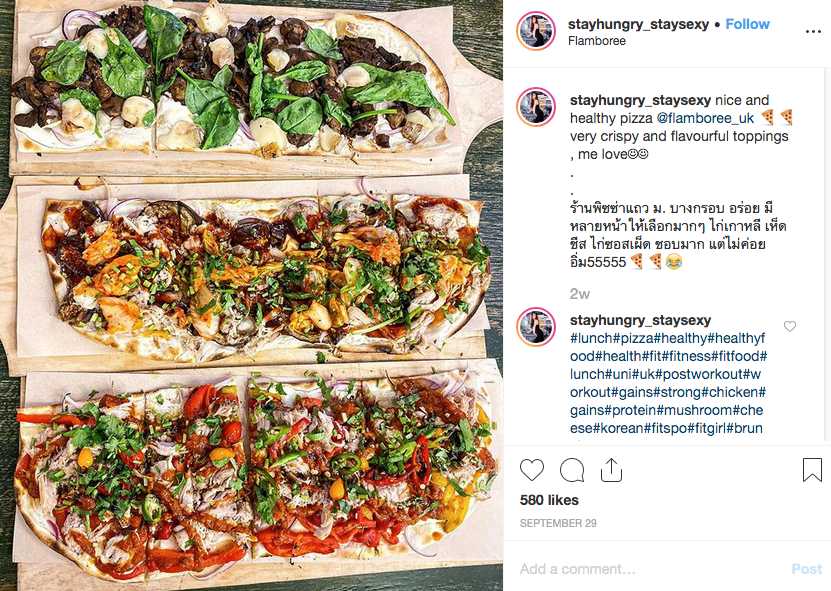 StayHungry StaySexy IG post | Healthy homemade pizza