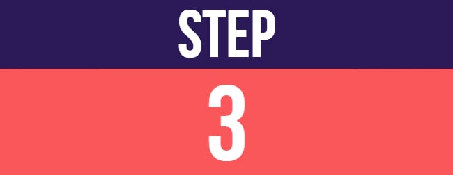 Step three banner | Afluencer guide