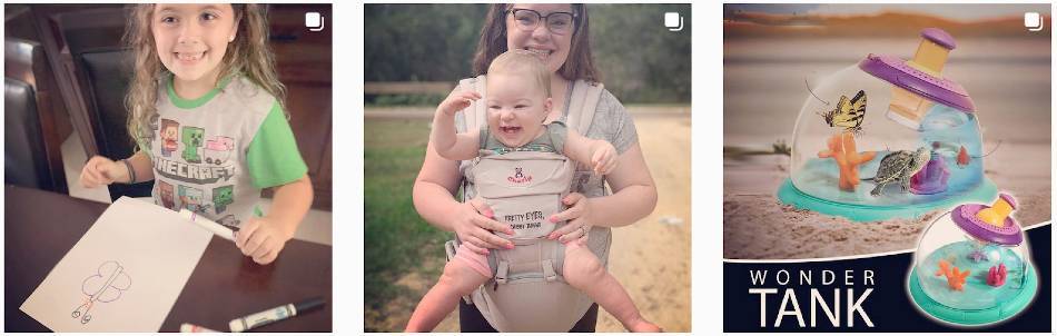 Taylor Franklin with her children | Instagram posts