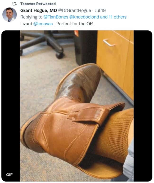 Tecovas promoting boots with user-generated content on Twitter