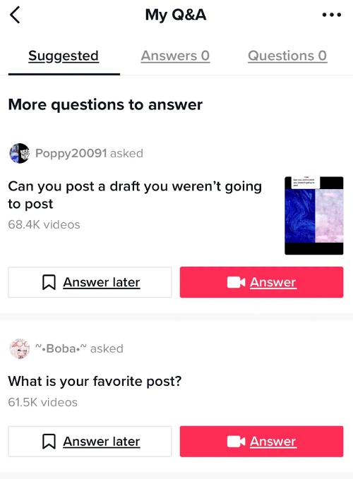 TikTok Questions and Answers | Creator tools