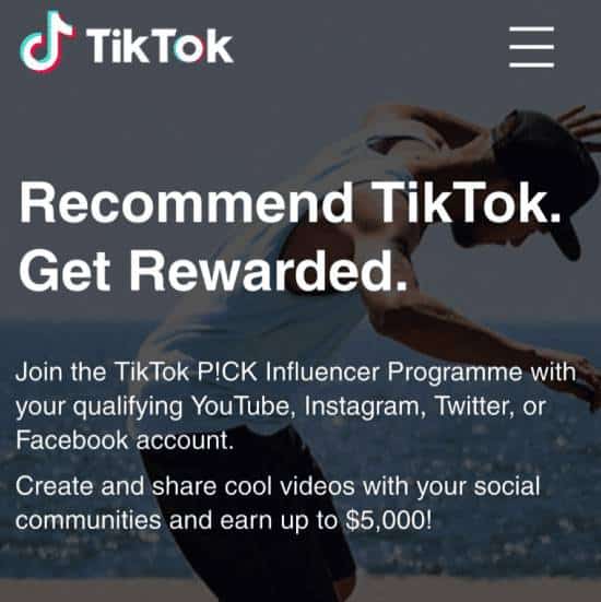 TikTok Hot Influencer Program