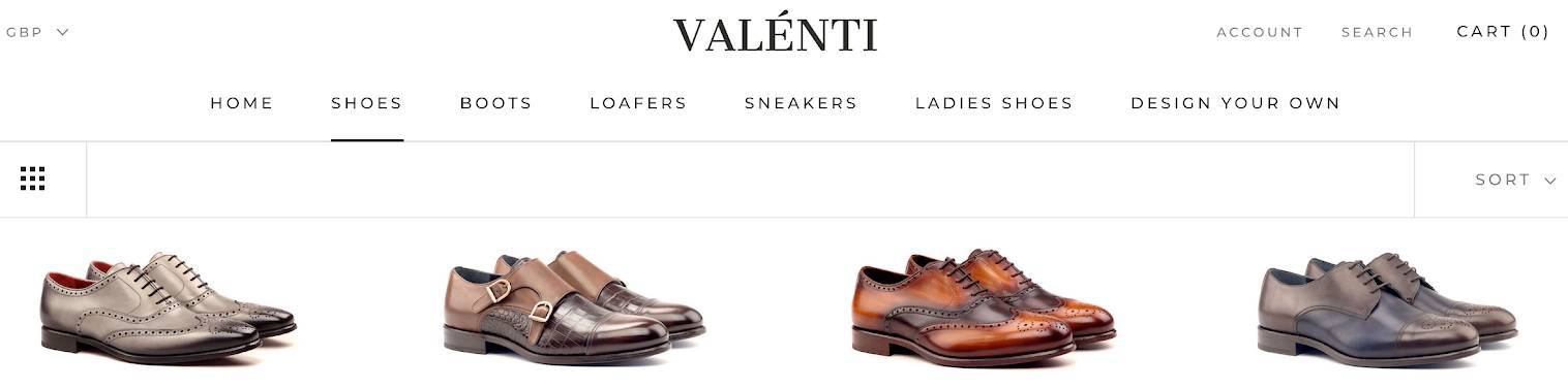 Valenti | Luxury Footwear Brand