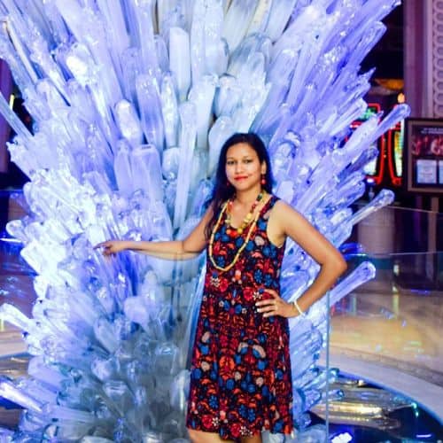 Vibhuti Agarwal | Posing with crystals | Microinfluencers with High Engagement Rates Featured on Afluencer