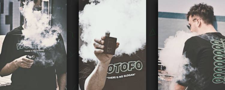 Vaping and blowing smoke | WOTOFO Vape Brand